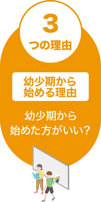 3つの理由幼少期から始める理由