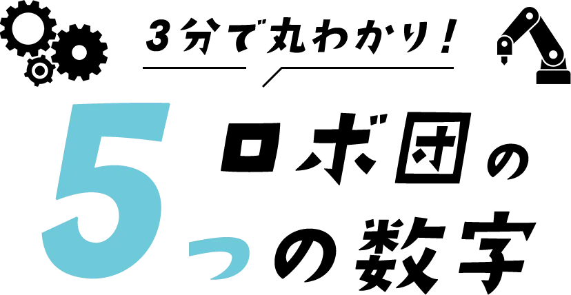 ３分で丸わかり！ロボ団の５つの数字